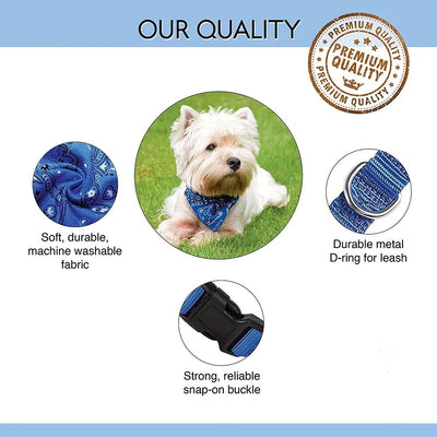 Dog Bandana Collar Scarf for PuppySmall Medium