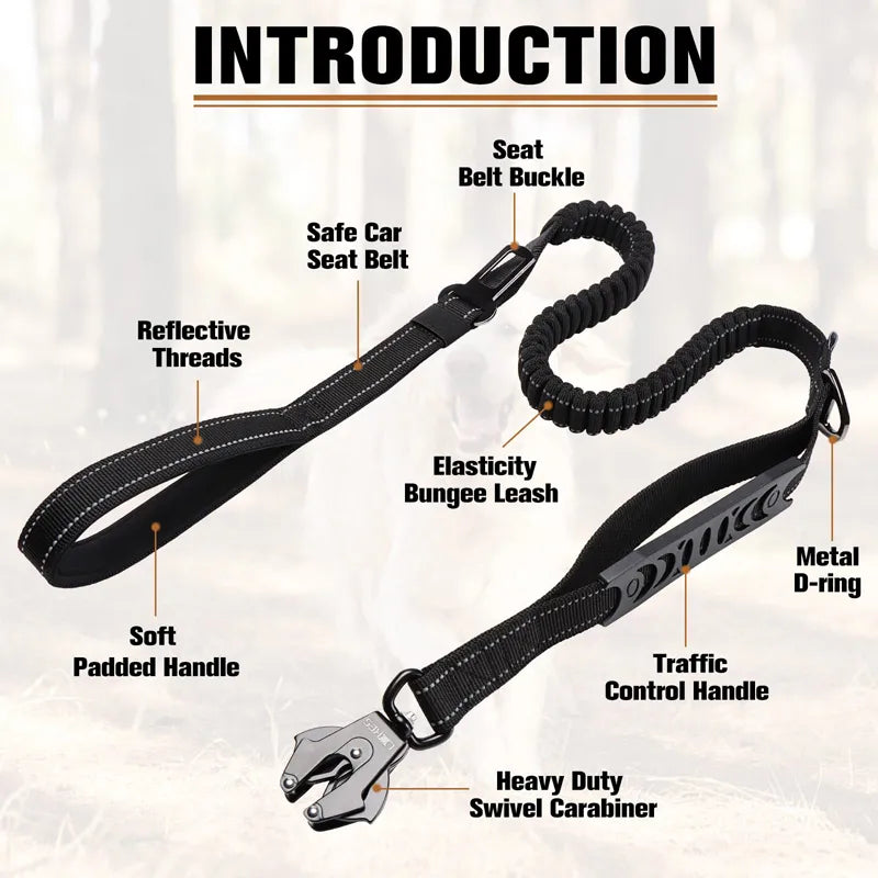 tactical dog leads/bungee leash